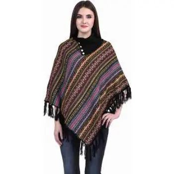 eWools Women Winter Wear Woolen Poncho